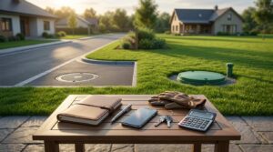 Property due diligence essentials with utility access points and homeownership planning tools.