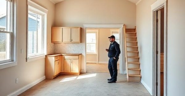 Recently completed suburban home ready for occupancy, showing finished interiors, cabinetry, flooring, fixtures, exterior details, and realistic punch-list items identified during a pre-certificate of occupancy walkthrough inspection.
