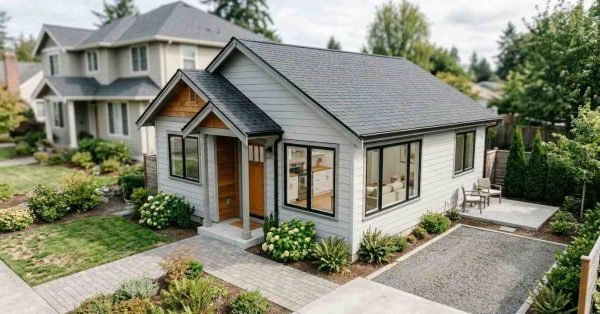Well-maintained detached ADU with private access, dedicated parking, quality construction, attractive landscaping, and finished living space representing strong resale and property value.