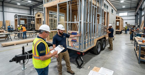 RVIA certification is the nationally recognized safety standard that confirms a tiny home on wheels (THOW) meets established codes for structural integrity, electrical systems, plumbing, and fire safety. Without it, your THOW may face serious obstacles when it comes to insurance coverage, financing approval, and legal parking on many properties across the USA. Understanding this certification helps you make smarter decisions before you build, buy, or move into a tiny home. It separates compliant, inspected builds from unverified ones in ways that affect your safety and your wallet. This guide explains what RVIA certification covers, how the process works, and what it means for your tiny home investment long-term. What Is RVIA Certification and Why Does It Matter for THOWs? The Recreation Vehicle Industry Association (RVIA) is the national trade organization that sets and enforces safety standards for recreational vehicles, including tiny homes on wheels. When a THOW carries RVIA certification, it means the unit was built by a manufacturer or builder who is a registered RVIA member and that the construction process was inspected and verified against the ANSI A119.5 standard — the specific code governing park model RVs and THOWs. This matters because THOWs occupy a unique legal space. They are not classified as traditional manufactured homes under HUD codes, and they are not standard RVs in the conventional sense. RVIA certification gives them a recognized, documented identity that lenders, insurers, campgrounds, and municipalities can verify. RVIA certification is one of the most important compliance steps in tiny home ownership — our complete guide covers everything from design and construction to legal requirements and long-term living. How RVIA Sets the Standard for Tiny Home Safety The RVIA does not simply issue a label. Member builders are required to follow a documented construction process, submit to third-party inspections during the build, and display a certification seal on the completed unit. That seal signals to anyone who sees it — a buyer, an insurer, a campground operator — that the home was built to a defined, auditable standard. The standard addresses fire safety, electrical load capacity, LP gas systems, structural load tolerances, and ventilation requirements. These are not cosmetic checks. They are the systems most likely to cause injury or property loss if they fail. What Does RVIA Certification Cover in a Tiny Home on Wheels? RVIA certification is not a single inspection at the end of a build. It is a process-based compliance system that runs throughout construction. The certification covers two broad categories: structural and safety systems, and mechanical and utility systems. Structural and Safety Systems Inspected The structural inspection confirms that the THOW frame, wall assemblies, roof system, and loft construction meet load-bearing requirements for both static use and road transport. This includes: Frame welds and connection points Wall and roof sheathing thickness and attachment Loft floor load ratings Egress window sizing and placement Smoke detector and carbon monoxide detector placement Fire extinguisher requirements These elements are inspected during construction, not after. A builder cannot simply add a smoke detector at the end and claim compliance. The placement, wiring, and integration must meet the standard at the time of installation. Mechanical and Utility Systems Covered The mechanical inspection covers the systems that pose the highest risk of failure in a compact living environment. These include: Electrical panel sizing, wiring gauge, and circuit protection LP gas line routing, pressure testing, and appliance connections Plumbing supply and drain line installation Water heater venting and pressure relief HVAC unit sizing and ventilation clearances Each of these systems is tested against the ANSI A119.5 standard. The builder must document compliance at each stage, and the RVIA-affiliated inspector reviews that documentation before the certification seal is issued. How to Get RVIA Certification for Your THOW RVIA certification is not something a homeowner applies for independently. The certification is tied to the builder, not the buyer. To get a certified THOW, you must work with a builder who holds active RVIA membership and follows the certified construction process from the ground up. This means the path to certification begins before a single board is cut. You need to select a builder who is already enrolled in the RVIA program, confirm that your design will be built to ANSI A119.5 specifications, and verify that the builder's inspection documentation will be completed throughout the build. Working With an RVIA-Certified Builder Not every tiny home builder holds RVIA membership. Many custom builders produce high-quality work but are not enrolled in the certification program, which means their units cannot carry the RVIA seal regardless of build quality. When evaluating builders, ask directly whether they are current RVIA members, whether their builds carry the certification seal, and whether they can provide documentation from previous certified builds. Choosing the right builder is the most direct path to certification — our guide to RVIA-certified builders walks through how to evaluate credentials, compare quotes, and verify compliance before you sign a contract. RVIA Certification vs. Non-Certified THOWs — What's the Difference? The difference between a certified and a non-certified THOW is not always visible from the outside. Both can be well-built, attractive, and functional. The difference shows up in documentation, legal standing, and downstream access to services. A certified THOW carries a permanent RVIA seal, a vehicle identification number (VIN), and a title that classifies it as a recreational vehicle. This classification is what most insurers, lenders, and campground operators require before they will work with you. A non-certified THOW may be titled as a trailer, a custom vehicle, or not titled at all — each of which creates complications. Non-certified units are not automatically unsafe. But they lack the third-party verification that institutions rely on. That gap affects your ability to insure the unit at favorable rates, finance the purchase, and park legally in many locations. Understanding the difference between certified and non-certified units directly affects your coverage eligibility — our overview of THOW insurance options explains what lenders and insurers require and how certification status changes your rates. Does RVIA Certification Affect Insurance and Financing for THOWs? Yes — significantly. RVIA certification is one of the primary factors that determines whether a THOW qualifies for RV-specific insurance policies and recreational vehicle financing programs. Most RV insurance providers require the unit to carry an RVIA seal or equivalent certification before they will issue a policy. Without it, owners are often forced into specialty markets with higher premiums, lower coverage limits, or exclusions for road transport. Some insurers will not cover non-certified THOWs at all. Financing follows a similar pattern. RV lenders — including credit unions and specialty finance companies that offer THOW loans — typically require RVIA certification as a condition of approval. The certification gives the lender confidence that the unit has a defined value, a clear title, and a documented construction standard. Lenders and insurers treat RVIA-certified units differently from non-certified builds, and understanding those distinctions can save you thousands — our resource on THOW insurance options breaks down coverage types, financing programs, and what documentation you need. Common Questions About RVIA Certification for Tiny Homes This section addresses the questions that come up most often when homeowners and buyers are evaluating RVIA certification for the first time. Can I get RVIA certification after my THOW is already built? In most cases, no. RVIA certification requires inspection during the construction process. A completed unit cannot be retroactively certified because the inspection points occur at stages that are no longer accessible once the build is finished. Does RVIA certification expire? The certification seal itself does not expire, but the builder's RVIA membership must remain active. If a builder loses membership after your unit is built, your existing certification seal remains valid. Future builds from that builder, however, would not be certifiable until membership is reinstated. Is RVIA certification the same as a building permit? No. RVIA certification is a voluntary industry standard administered by a trade association. Building permits are issued by local governments and vary by jurisdiction. Some locations require both; others require neither. Always check local zoning and permitting requirements separately from RVIA compliance. Maintaining Your THOW After RVIA Certification Earning RVIA certification is a starting point, not a finish line. The systems that were inspected during construction — electrical, plumbing, LP gas, structural connections — require ongoing maintenance to perform safely over time. Compact living spaces experience higher use intensity per square foot than standard homes, which means wear accumulates faster on key systems. Keeping your THOW in peak condition after certification requires consistent upkeep across multiple systems — our home maintenance services connect THOW owners with skilled professionals who understand the unique demands of compact, mobile living spaces. Key Systems to Service Regularly The systems most critical to maintain in a certified THOW are the same ones that were most closely inspected during the certification process. LP gas systems should be pressure-tested annually and inspected for line corrosion, fitting wear, and appliance connection integrity. Gas leaks in a compact space are significantly more dangerous than in a full-size home. Electrical systems require periodic review of panel connections, circuit breaker function, and wiring condition — especially in areas subject to road vibration if the unit is moved. The plumbing systems in a THOW require the same professional attention as any residential property — our plumbing system care page explains what routine inspections cover and when to call a licensed plumber for your tiny home. Electrical systems in certified THOWs must meet specific standards that require periodic professional review — our resource on electrical safety checks outlines what a licensed electrician inspects and why annual reviews protect your investment. Roof and wall assemblies should be inspected seasonally for sealant failure, fastener loosening, and moisture intrusion — all of which are accelerated by road transport and temperature cycling. Conclusion RVIA certification gives a tiny home on wheels a verified identity — one that documents construction quality, confirms safety system compliance, and opens doors to insurance, financing, and legal parking that non-certified units cannot access. Understanding what the certification covers and how the process works puts you in a stronger position before you build or buy. The certification standard is only as valuable as the maintenance that follows it. Systems that pass inspection on day one need consistent professional attention to remain safe and functional over years of use. At Mr. Local Services, we connect THOW owners with skilled professionals across plumbing, electrical, and general maintenance — so your certified tiny home stays in the condition it was built to meet. Frequently Asked Questions What does RVIA stand for in the context of tiny homes? RVIA stands for Recreation Vehicle Industry Association. It is the national trade organization that sets construction and safety standards for recreational vehicles, including tiny homes on wheels, under the ANSI A119.5 code. Is RVIA certification required to live in a THOW legally? RVIA certification is not universally required by law, but many campgrounds, RV parks, and municipalities require it as a condition of parking or residency. It is also required by most RV insurers and lenders before they will work with a THOW owner. How much does RVIA certification add to the cost of a THOW? The cost varies by builder and unit size, but RVIA membership and inspection fees are typically built into the builder's pricing. Certified builds may cost more upfront, but the savings on insurance premiums and financing rates often offset that difference over time. Can I build my own THOW and get it RVIA certified? Owner-built THOWs cannot receive RVIA certification. The certification is tied to the builder's RVIA membership and the documented inspection process that occurs during construction. Self-builds do not qualify under the current program structure. What is the ANSI A119.5 standard that RVIA uses? ANSI A119.5 is the American National Standard for recreational park trailers, which includes THOWs. It defines minimum requirements for structural integrity, electrical systems, plumbing, LP gas, fire safety, and ventilation in units designed for extended occupancy. Does RVIA certification affect where I can park my tiny home? Yes. Many RV parks, campgrounds, and some municipalities require an RVIA seal as a condition of allowing a THOW to park or connect to utilities. Non-certified units are often restricted to private land or face additional permitting requirements. What happens if my RVIA-certified THOW is significantly modified after purchase? Major modifications to certified systems — such as rewiring the electrical panel, relocating LP gas lines, or altering the structural frame — may void the original certification. Consult your builder or an RVIA-affiliated inspector before making significant changes to a certified unit.